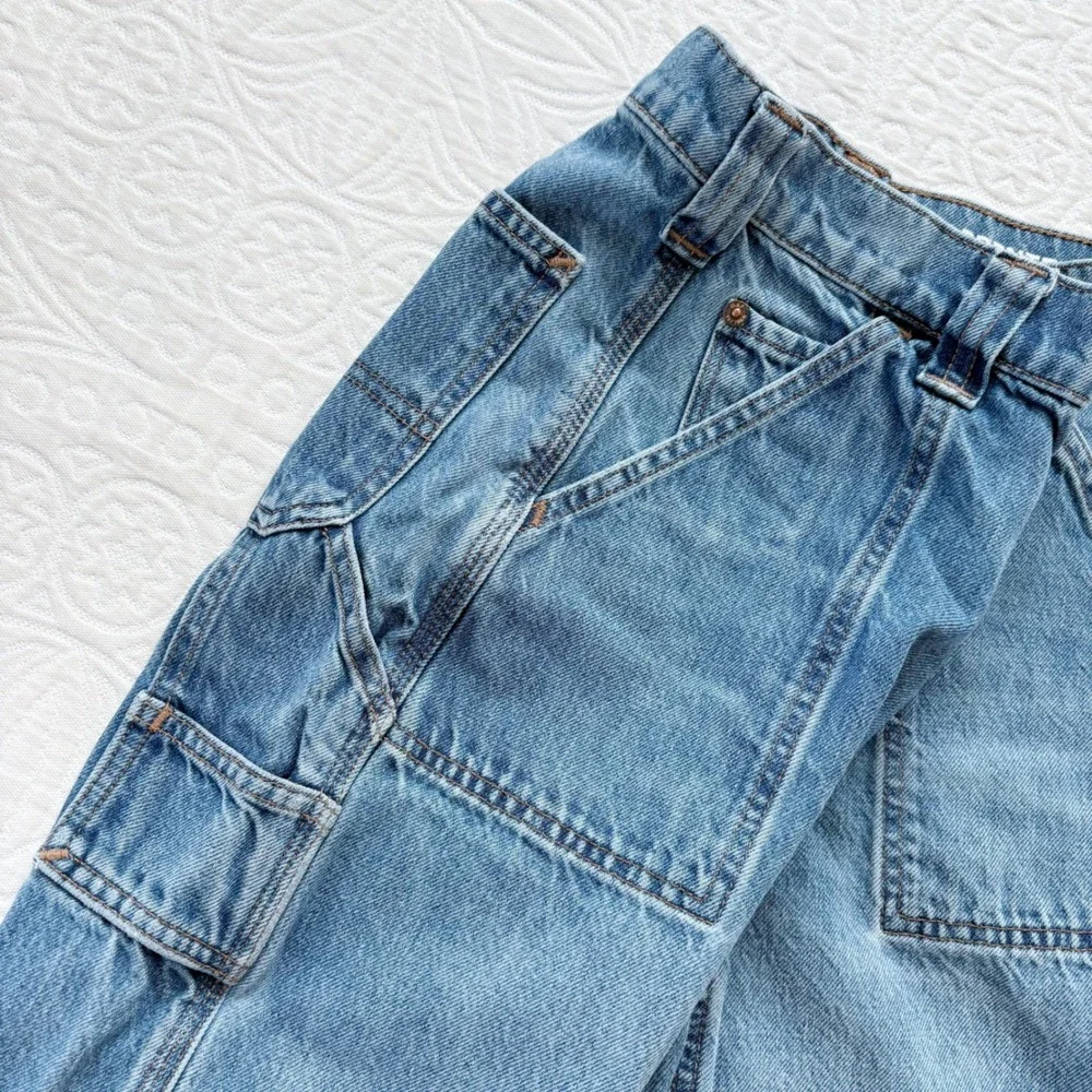 Gap Girls'‎ Carpenter Jeans, Medium Wash (Sz 12)